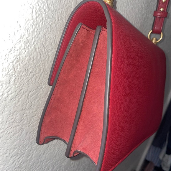 Tory Burch Miller Shoulder Bag In Loganberry - Picture 7 of 10